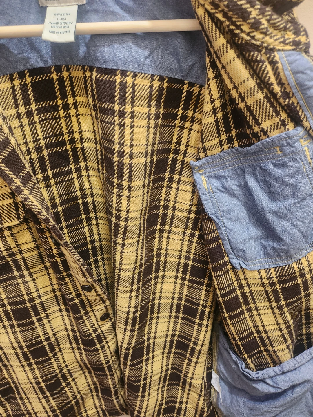 L.L. Bean 1912 Field Flannel Shirt Men’s Large Slightly Fitted - photo 5