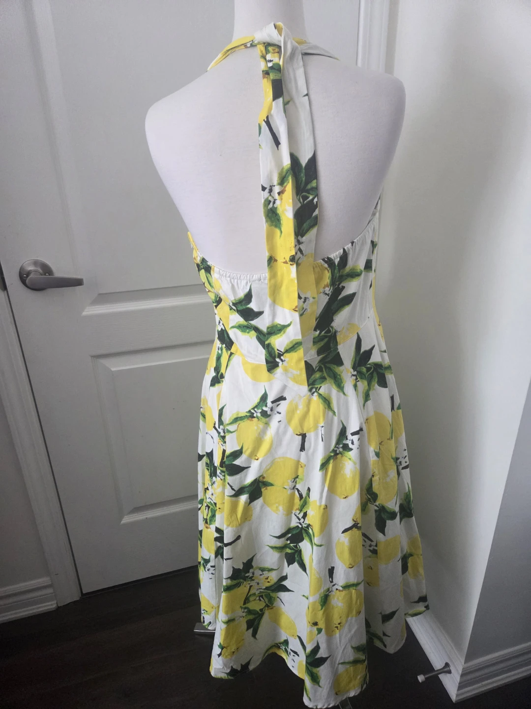 Lemon Print Halter Dress - photo 3