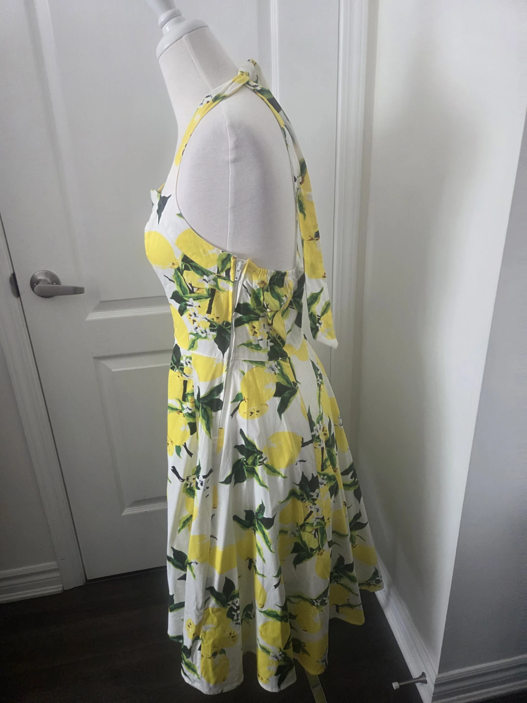Lemon Print Halter Dress - photo 5