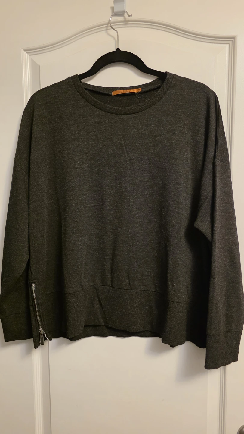 Bellini Women's Dark Grey Crew Neck Sweatshirt Size 1X