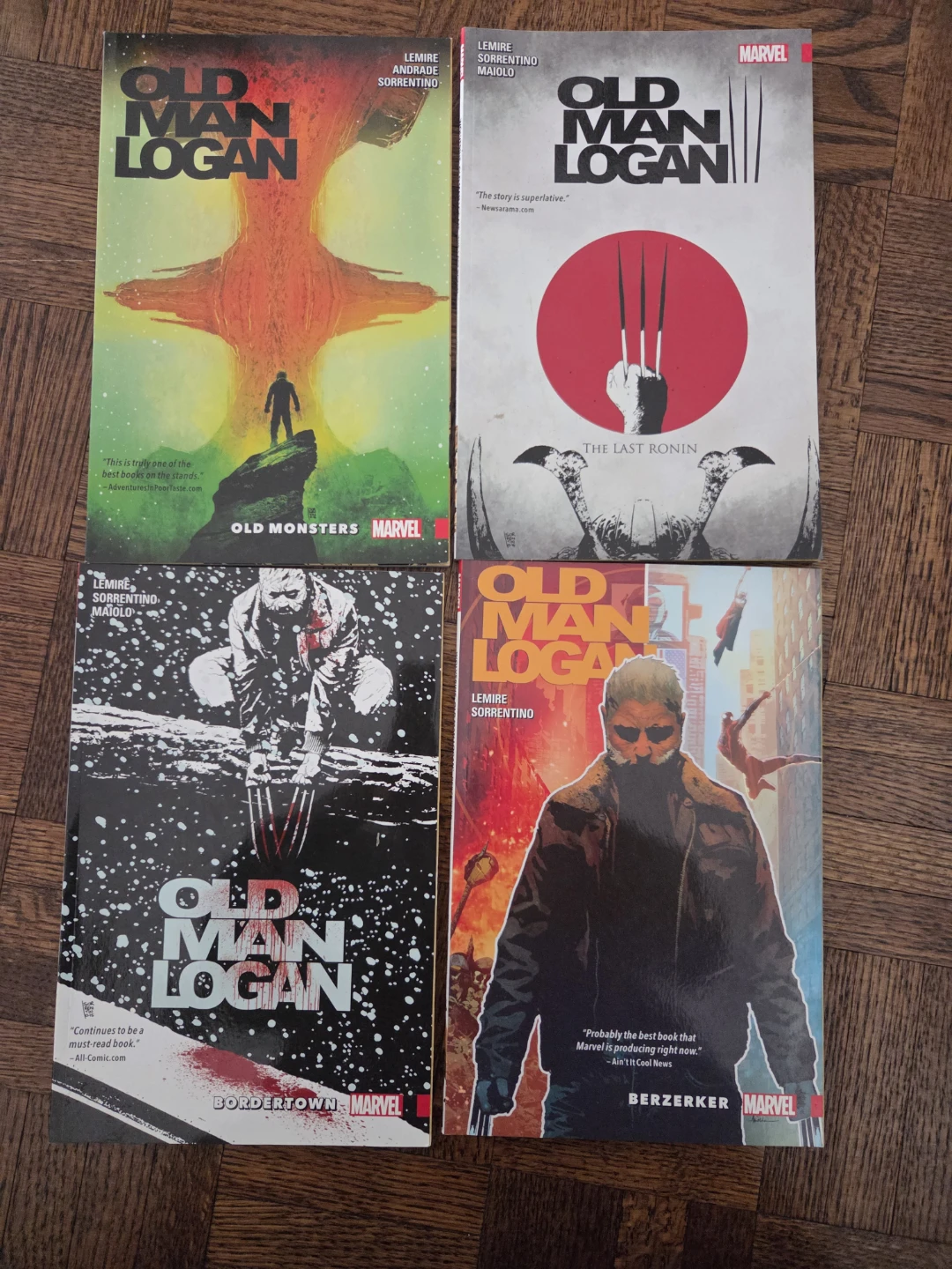 Old Man Logan Marvel Comic Books (Set of 4)