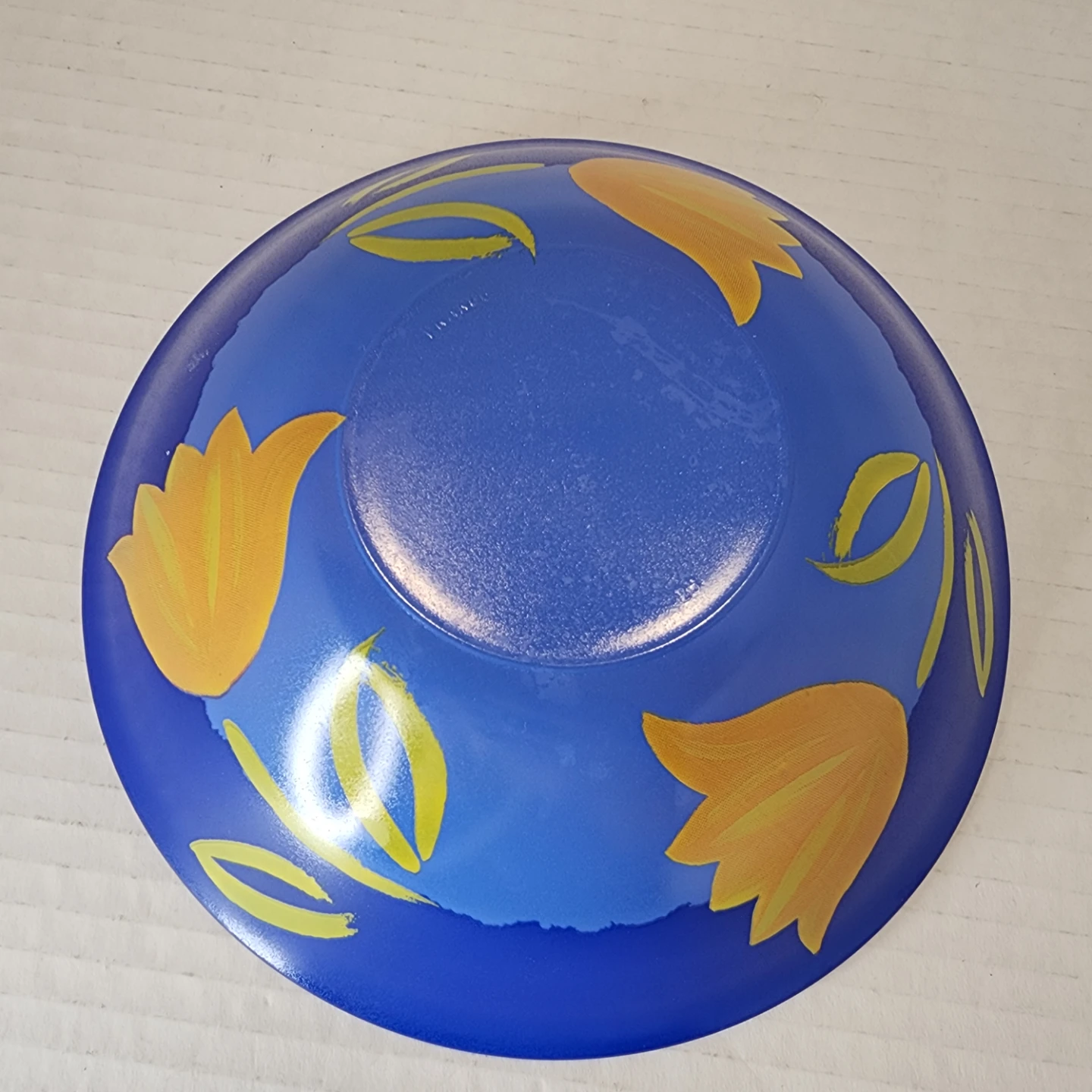Vintage Arcoroc France Matys blue tulip  bowl set of 10 - 6.5".  - photo 2
