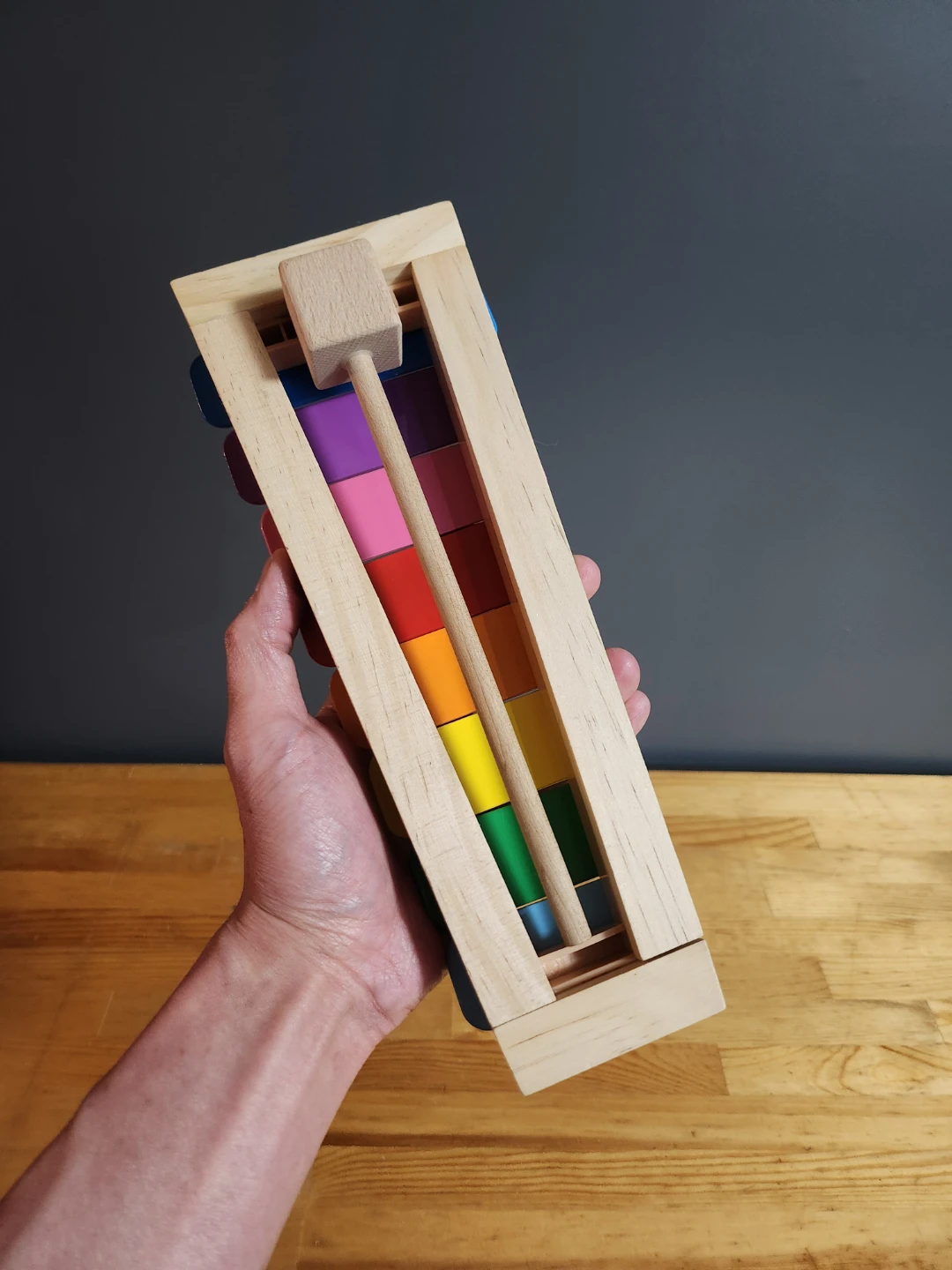 Children's Wooden 8-note glockenspiel (xylophone) with Mallet - photo 3
