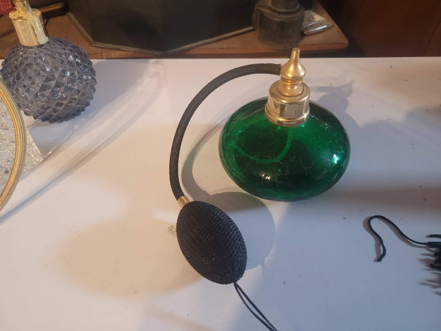 Vintage Perfume Atomizer Bottles with Bulbs (Set of 4) - photo 4