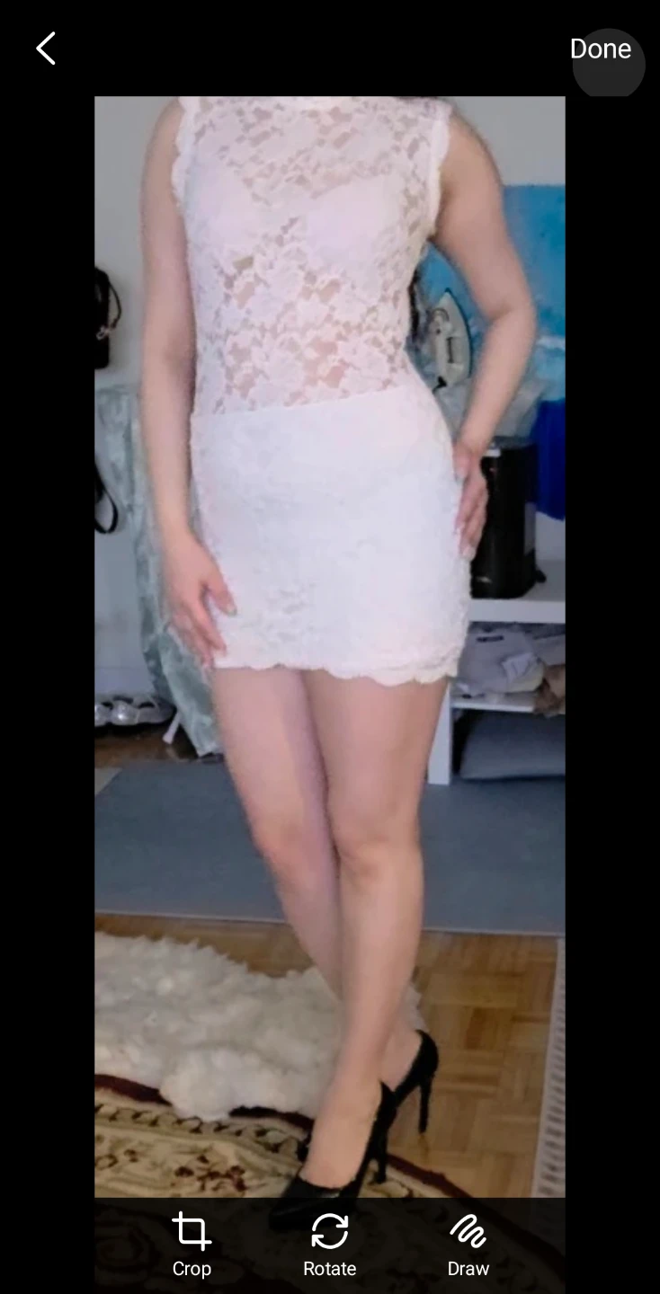 White Lace Sheath Dress - photo 3