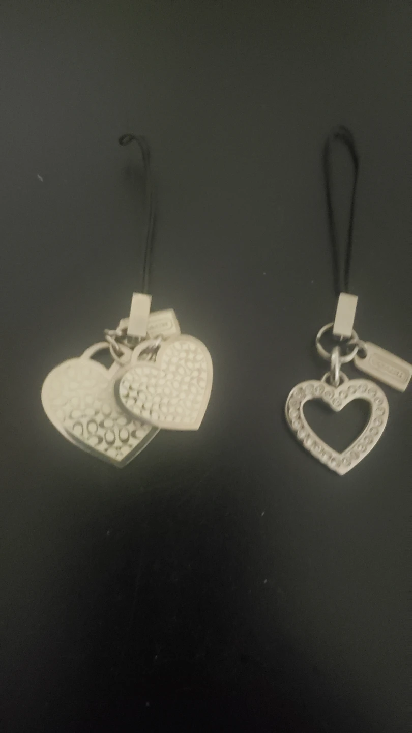 Coach Heart and Flower Charms