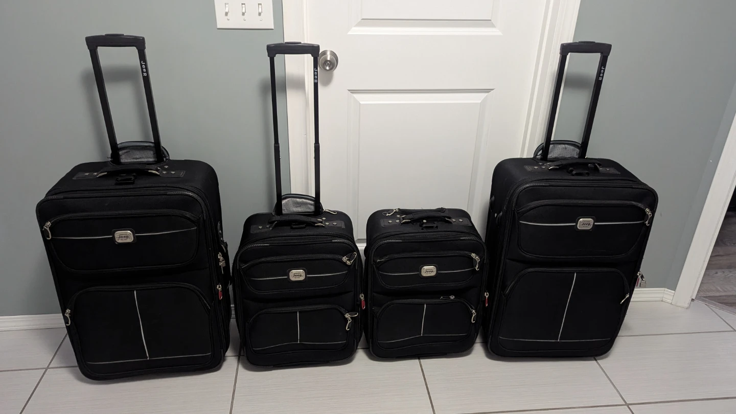 Black Jeep Luggage Set (2 sets or by piece)