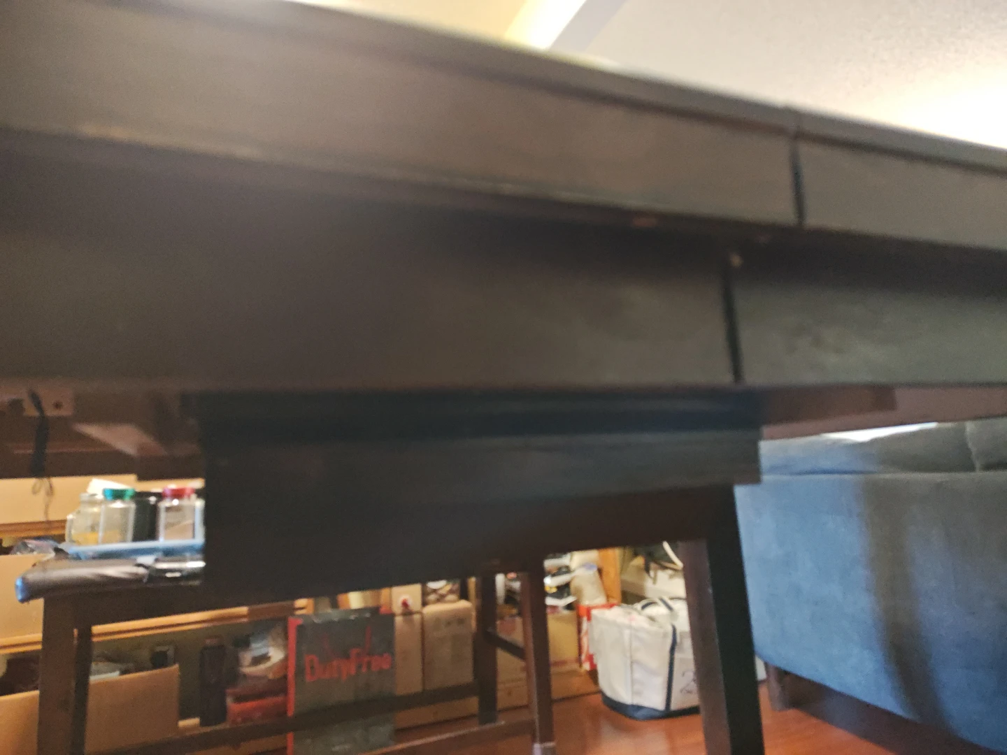 Extendable Dining Table - Dark Wood - photo 2