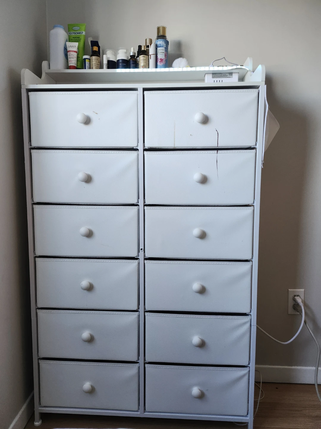White 12-Drawer Storage Chest - photo 2