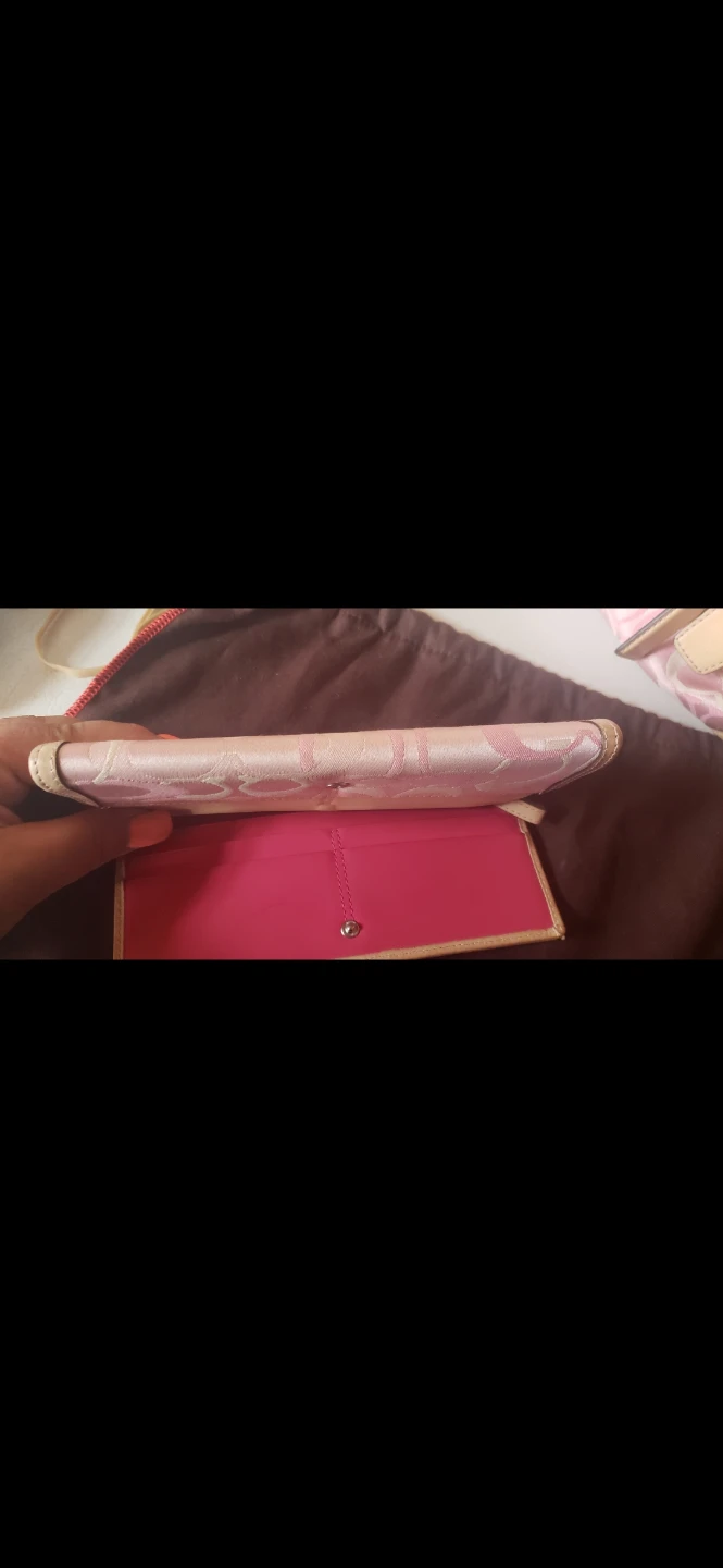 Coach Pink Signature C Monogram Wallet - photo 2