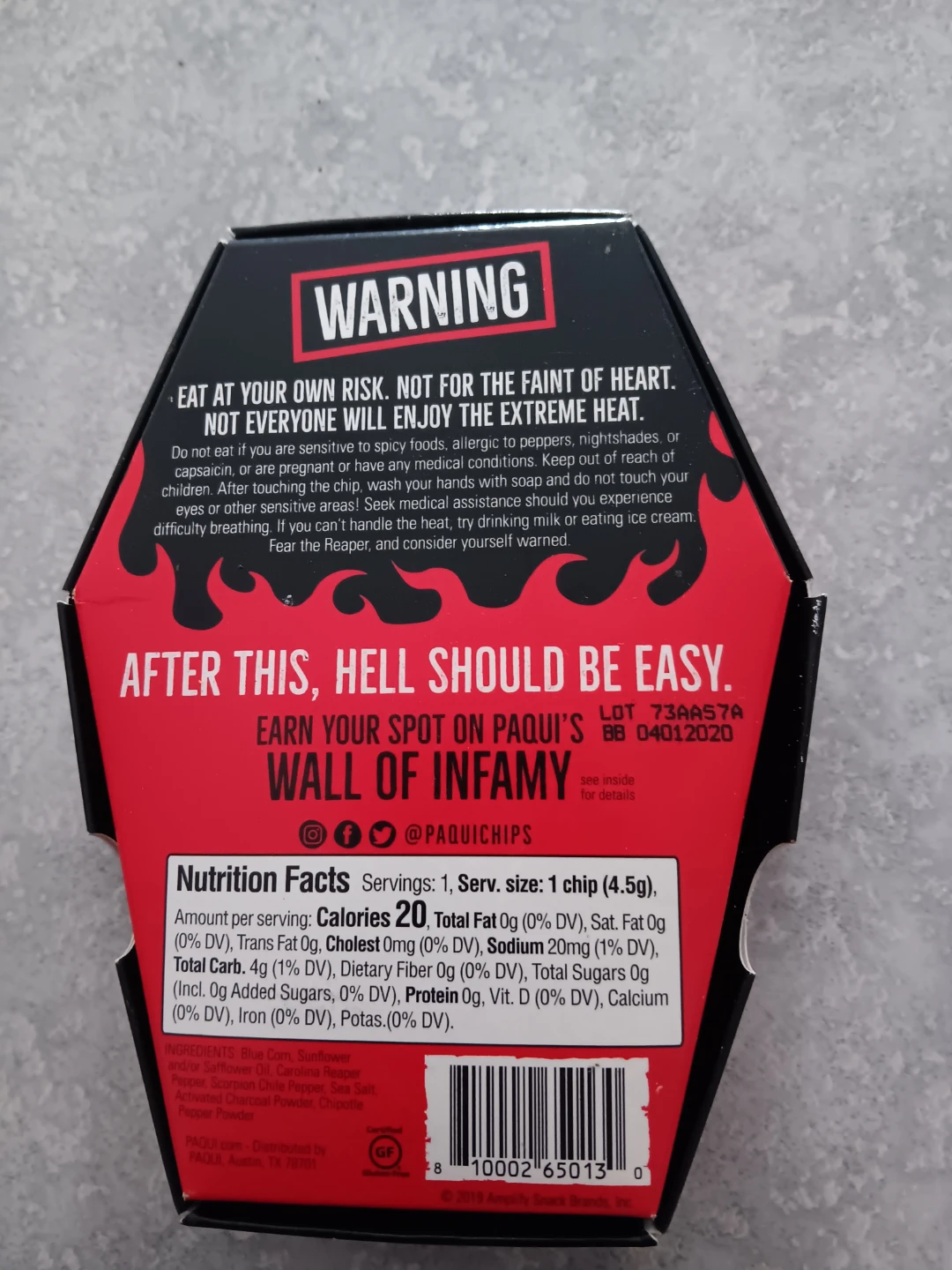 Paqui One Chip Challenge Fear the Carolina Reaper - photo 2