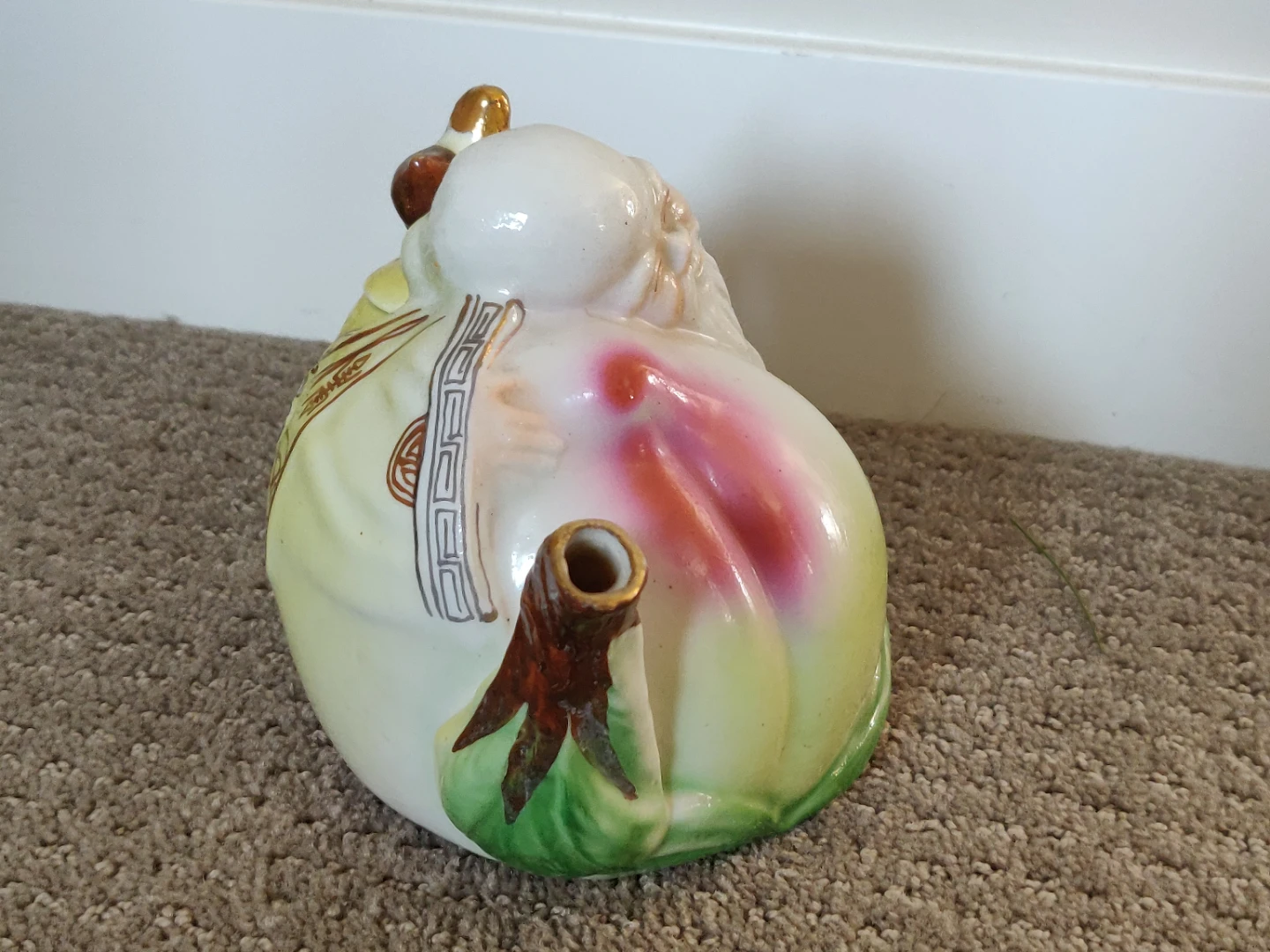 Antique Teapot Shou Xing God of Longevity Peach Fuk Luk Sau - photo 5