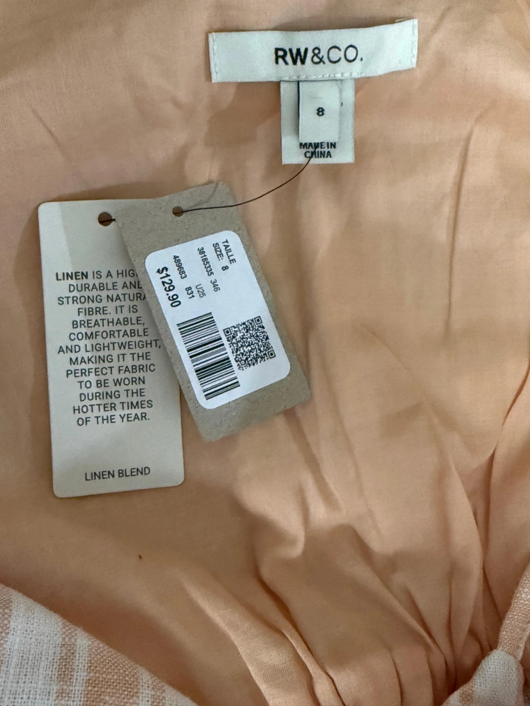 RW&CO Linen Blend Maxi Dress – Size 8 - photo 3