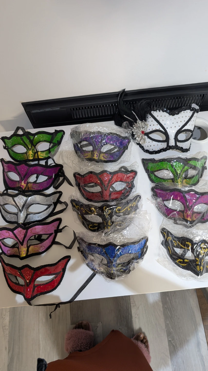 Assorted Masquerade Masks (Set of 11)