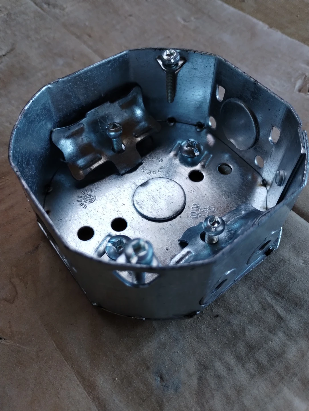 🥕Galvanized Steel Octagonal Electrical Box (2) - photo 3
