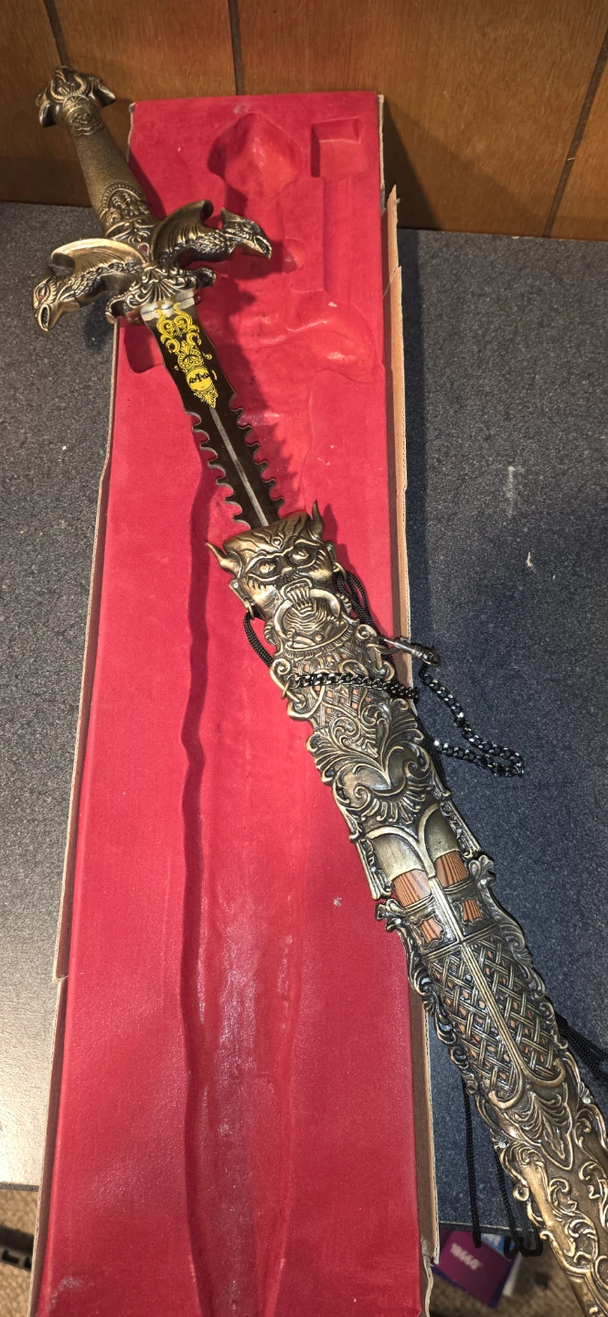 Decorative Sword with Ornate Scabbard