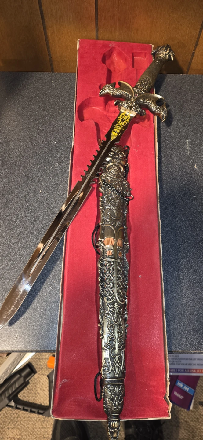 Decorative Sword with Ornate Scabbard - photo 2