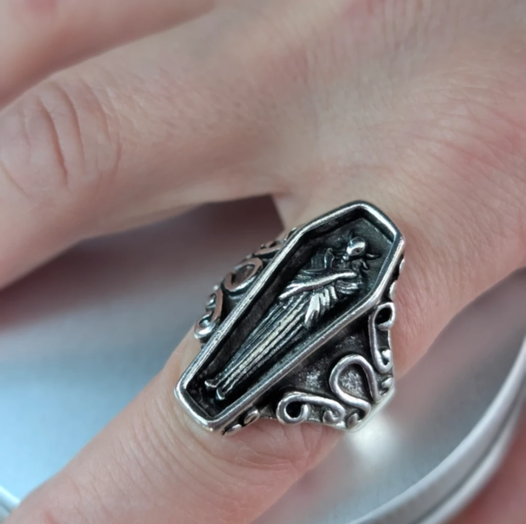 Coffin Ring with Figure - photo 4