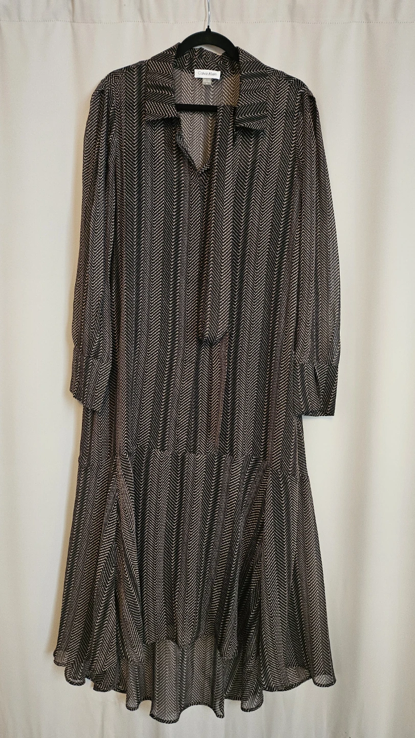 Calvin Klein Women's Printed Maxi Dress Size 14