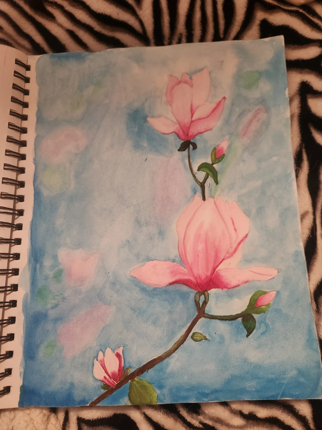 Watercolor Painting of Magnolias - photo 2