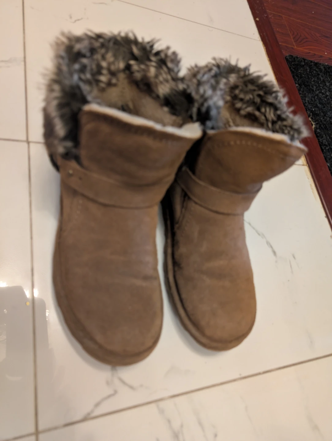 Bearpaw Womens Konnie Suede Winter Ankle Boots Hickory Size 9 - photo 4