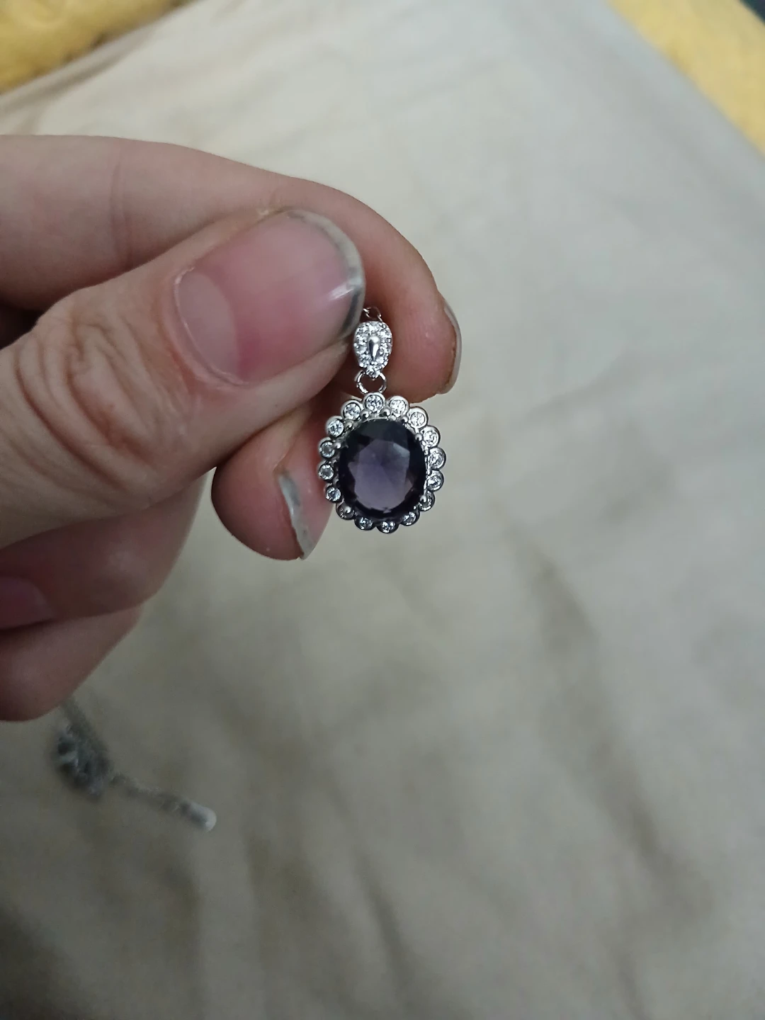 925 Silver And Amethyst Pendant Necklace - photo 4