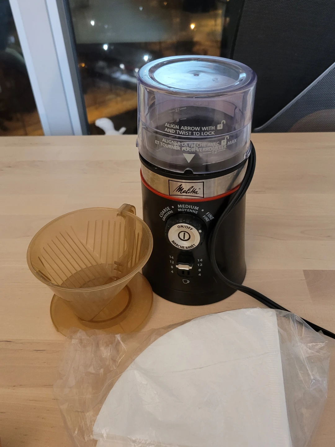 Melitta Coffee Grinder with Filters
