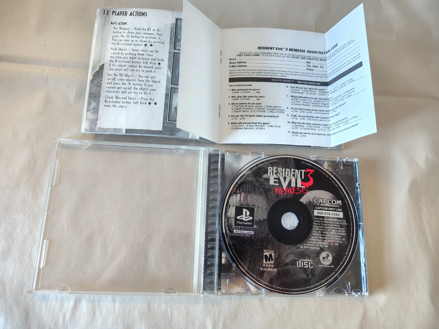 Resident Evil 3 PS1 Complete CIB Excellent Condition - photo 4