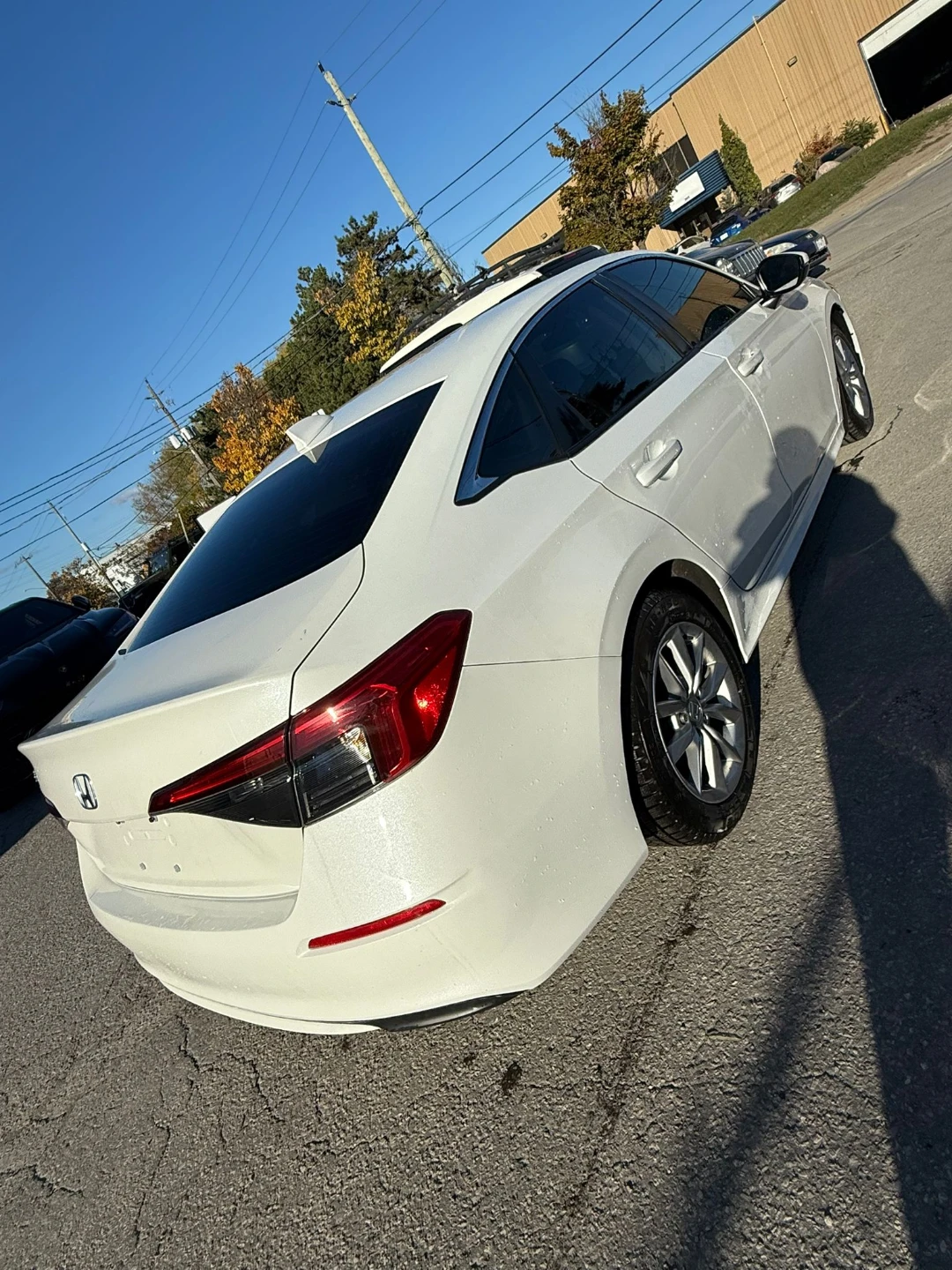 White Honda Civic Sedan