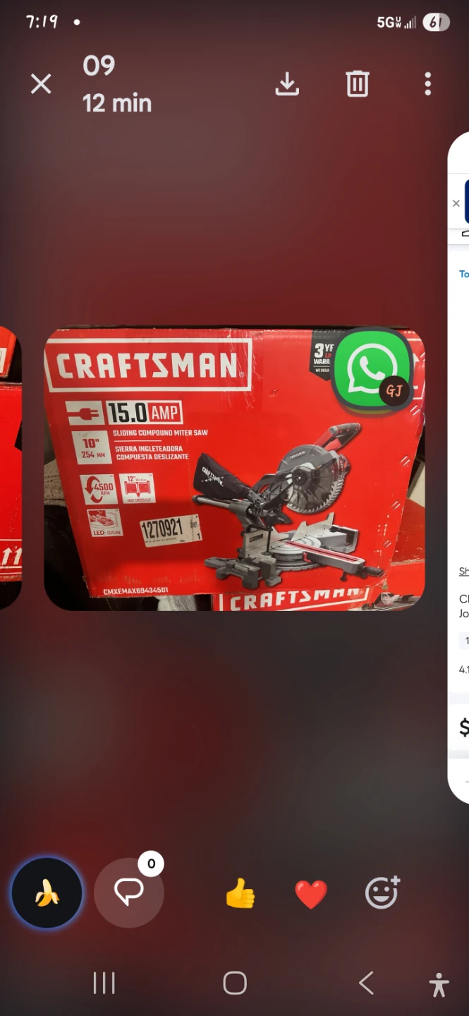 Craftsman 15.0 Amp 10" Sliding Compound Miter Saw