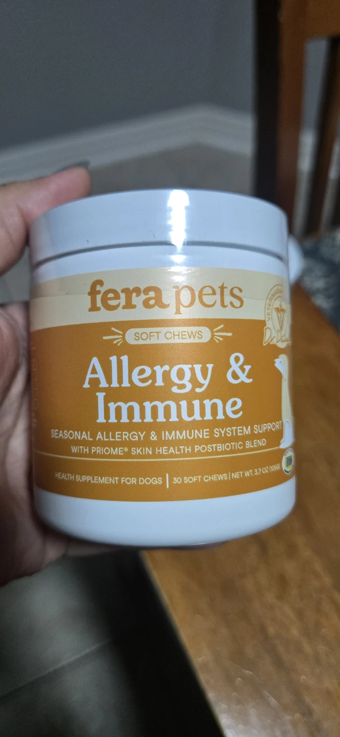 Fera Pets Allergy & Immune Soft Chews for Dogs - 30 Chews - photo 2