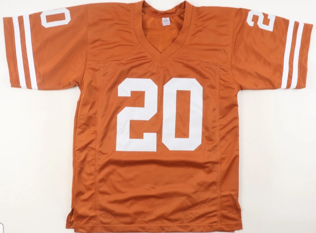 Earl Campbell Texas Longhorns #20 Signed Football Jersey - photo 3