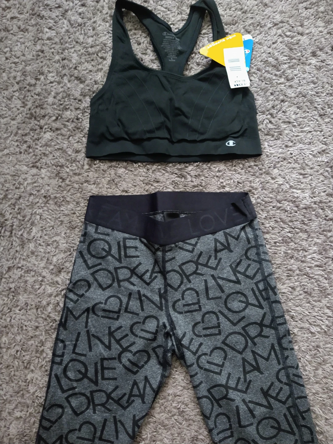 Aeropostale Capri Leggings /Champion Sports Bra Set Size Small - photo 2