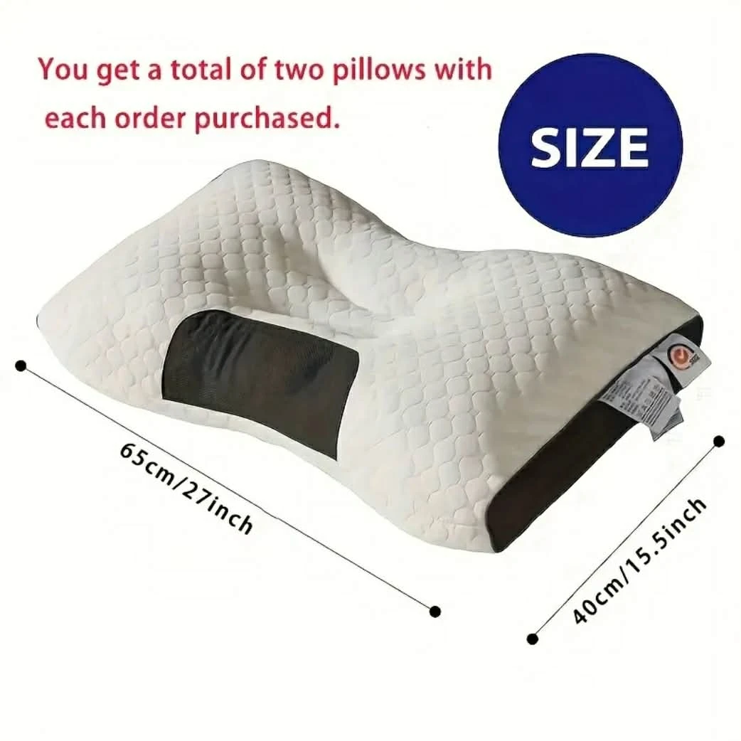 2 Pillow Set - Ergonomic Cervical Support 🏆 - photo 2