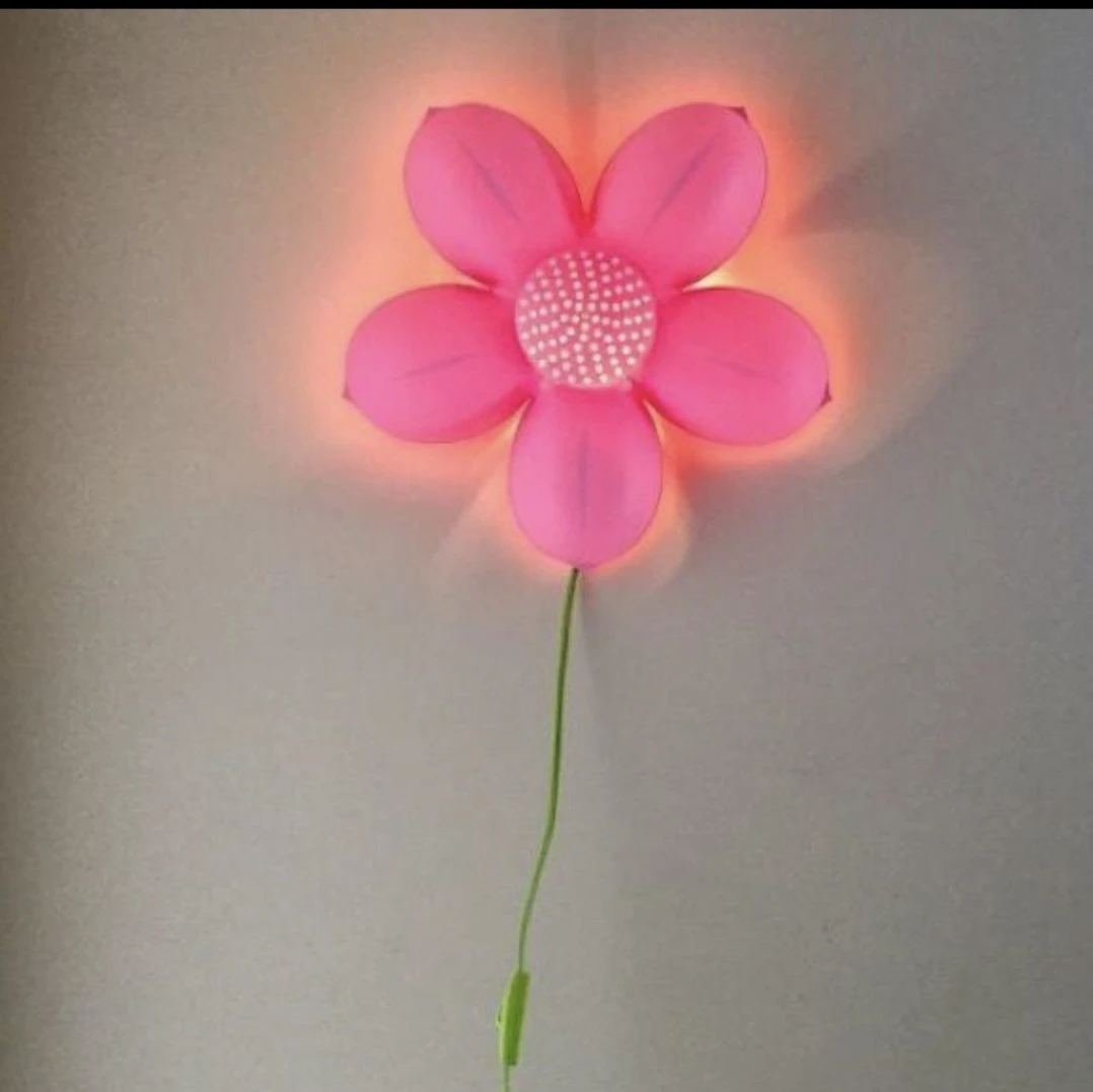 Smila Blomma Retro IKEA Pink Flower Wall Lamp - photo 2