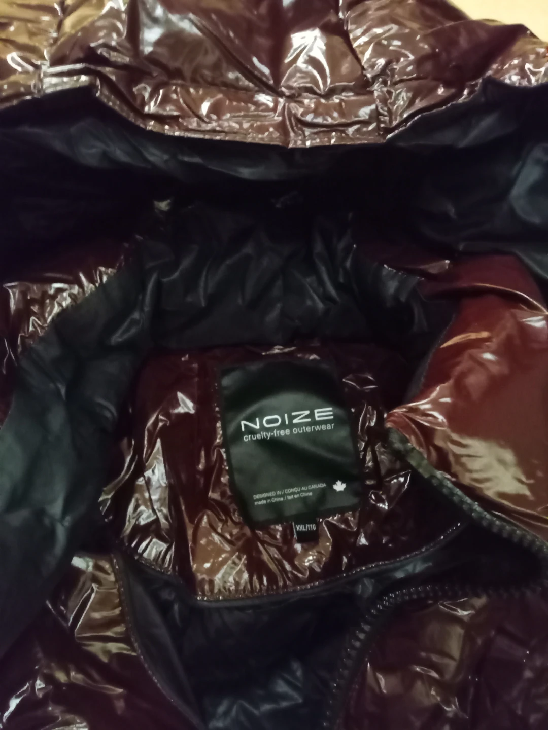 NWOT Mens NOIZE Shiny Puffer Jacket Sz XXL - photo 2