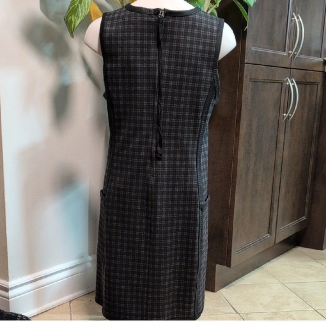 Max Studio Plaid Sleeveless Dress Size M - photo 3