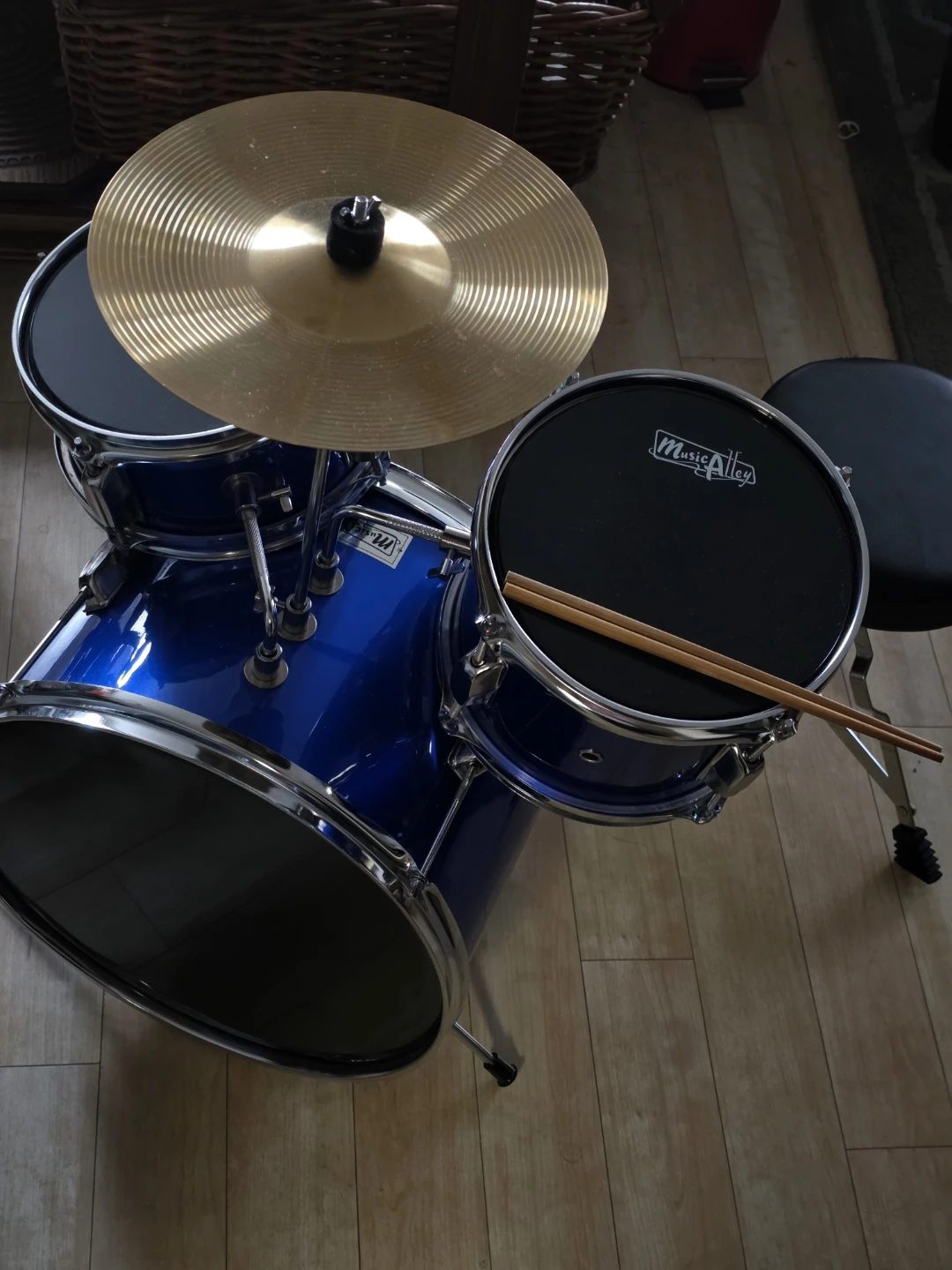 Special price: Music Alley Kids Drum Set - Blue - photo 2