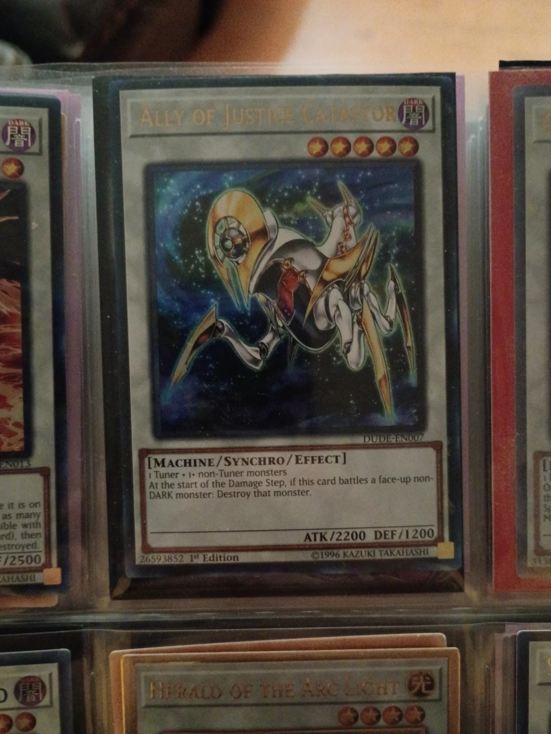 Ally of Justice Catastor Yu-Gi-Oh! Card🏆