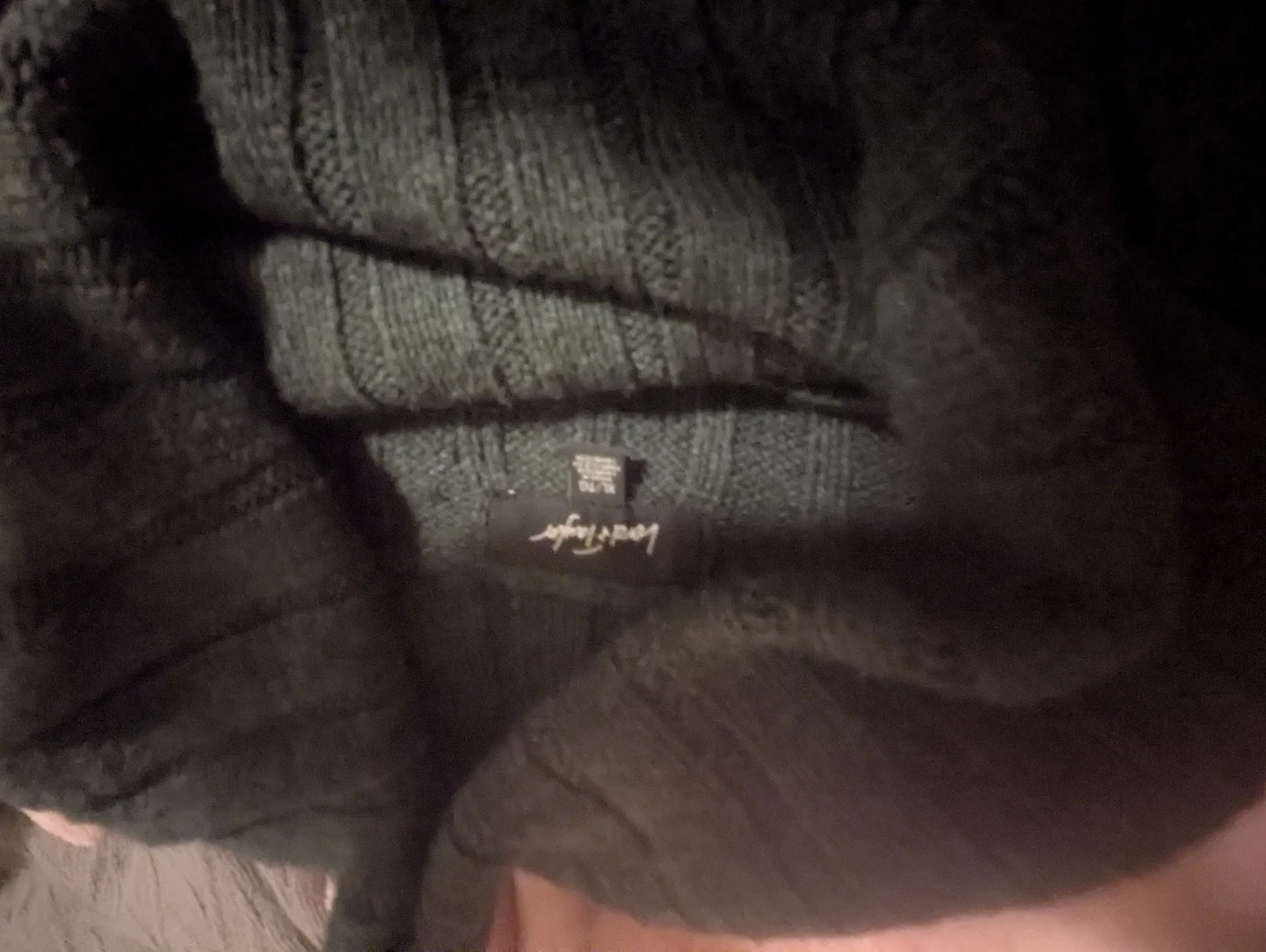 Lord & Taylor Dark Green Ribbed Sweater XL - photo 2