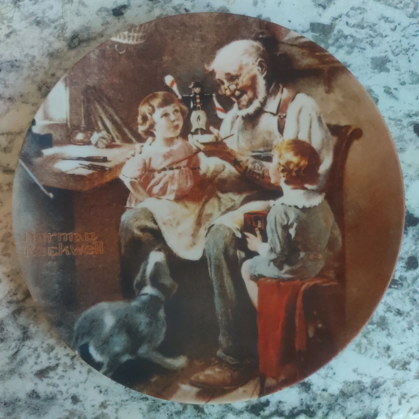Norman Rockwell "The Toy Maker" Collector Plate