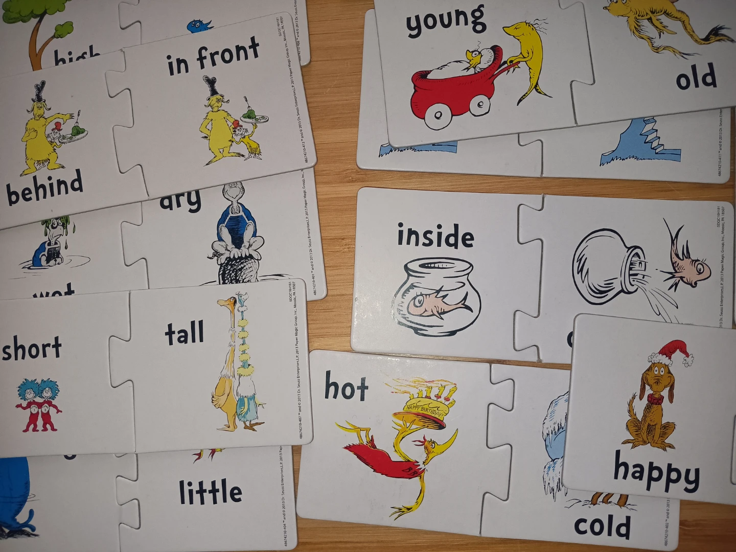 Dr. Seuss Opposites Self-Correcting Learning Puzzles 12 Puzzles - photo 2