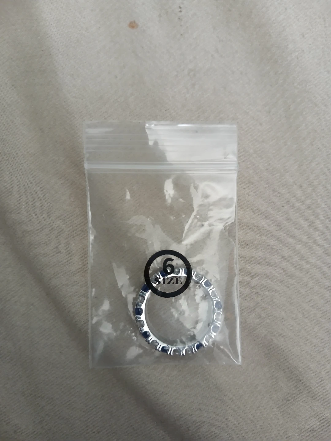 925 Silver And White And Blue Moissanite Ring - photo 2