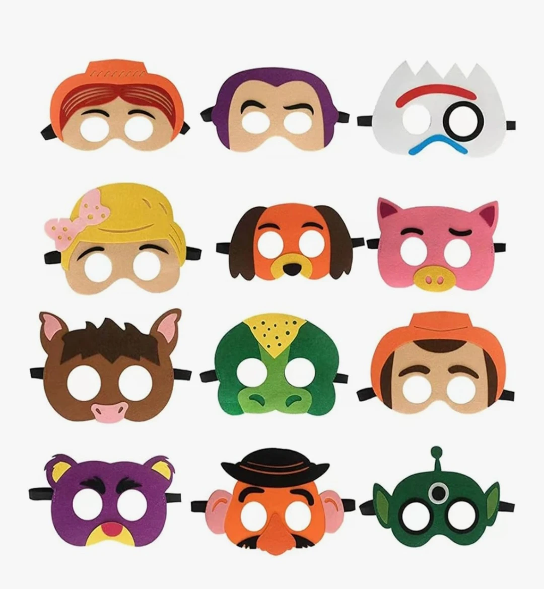 12-Pack Toy Story Character Masks