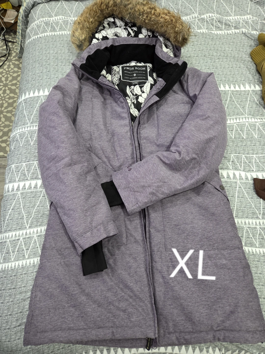 Purple PWDR ROOM Parka Jacket - XL
