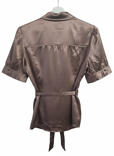 Dana Buchman Women's Satin Puff Sleeve Blouse - Size 16 - photo 2