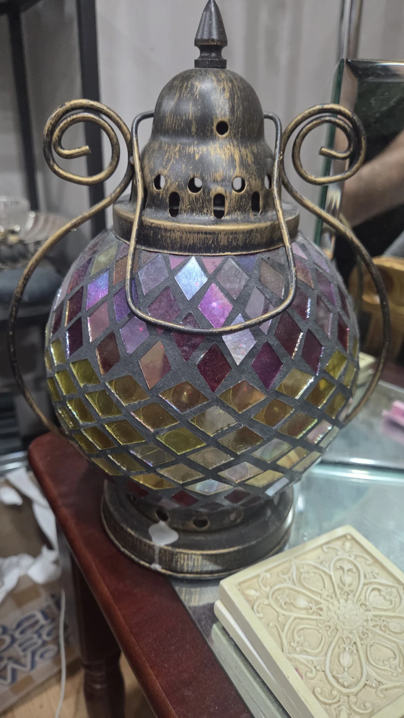 Mosaic Glass Lantern
