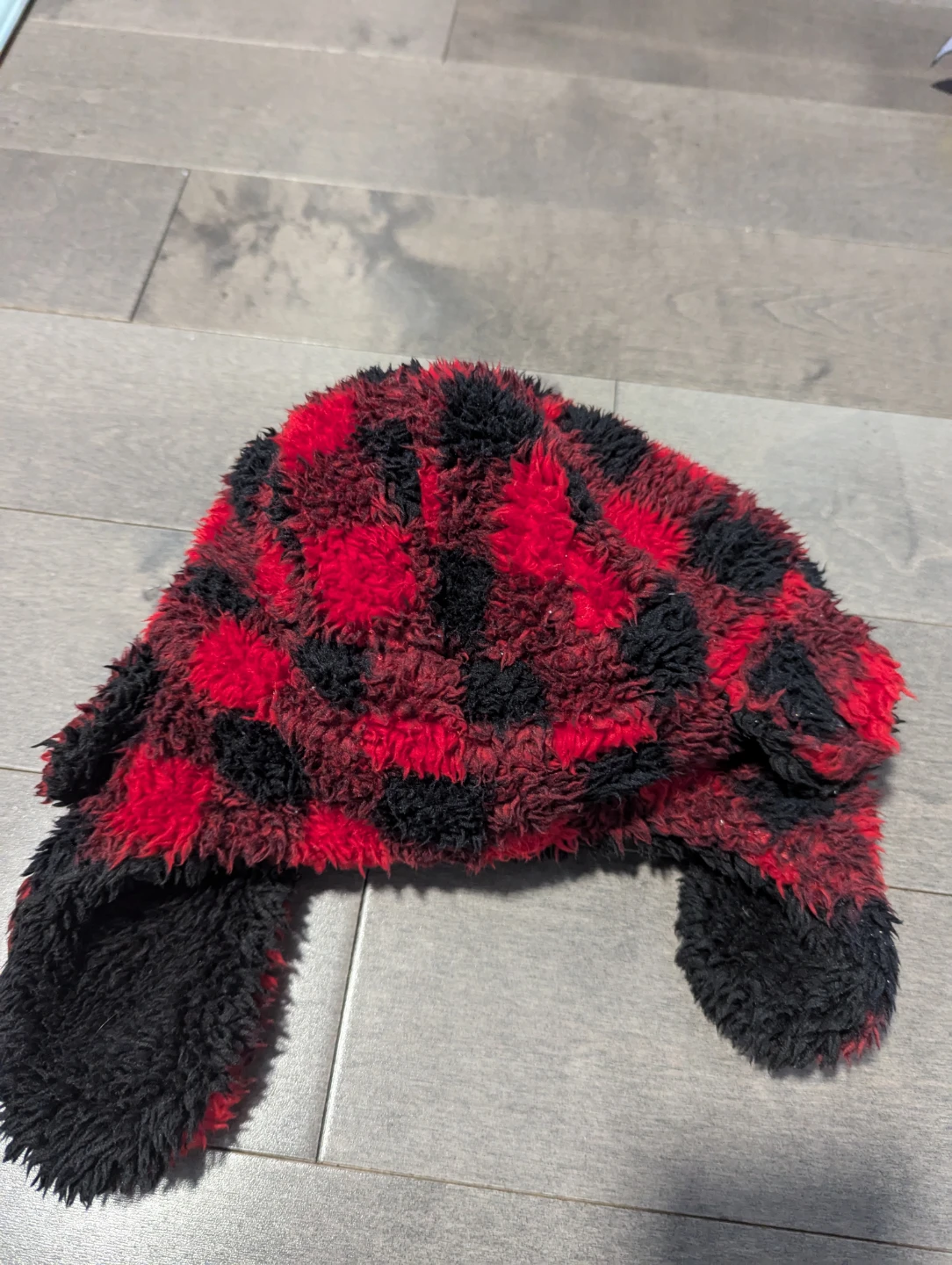 Gap Kids Trapper Hat - Red/Black Plaid 🏆 - photo 2