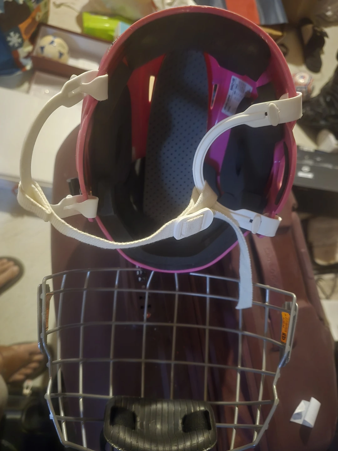 Bauer Hockey Helmet with Cage - Pink - photo 4