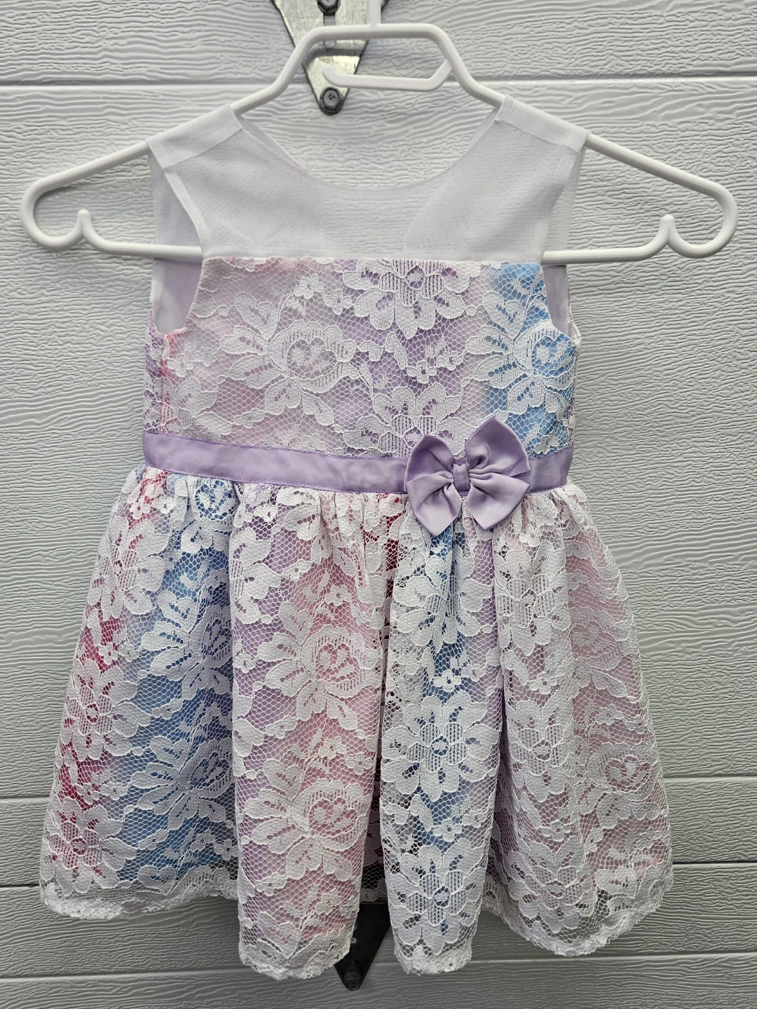 Girls Rainbow Lace Dress - Size 2T